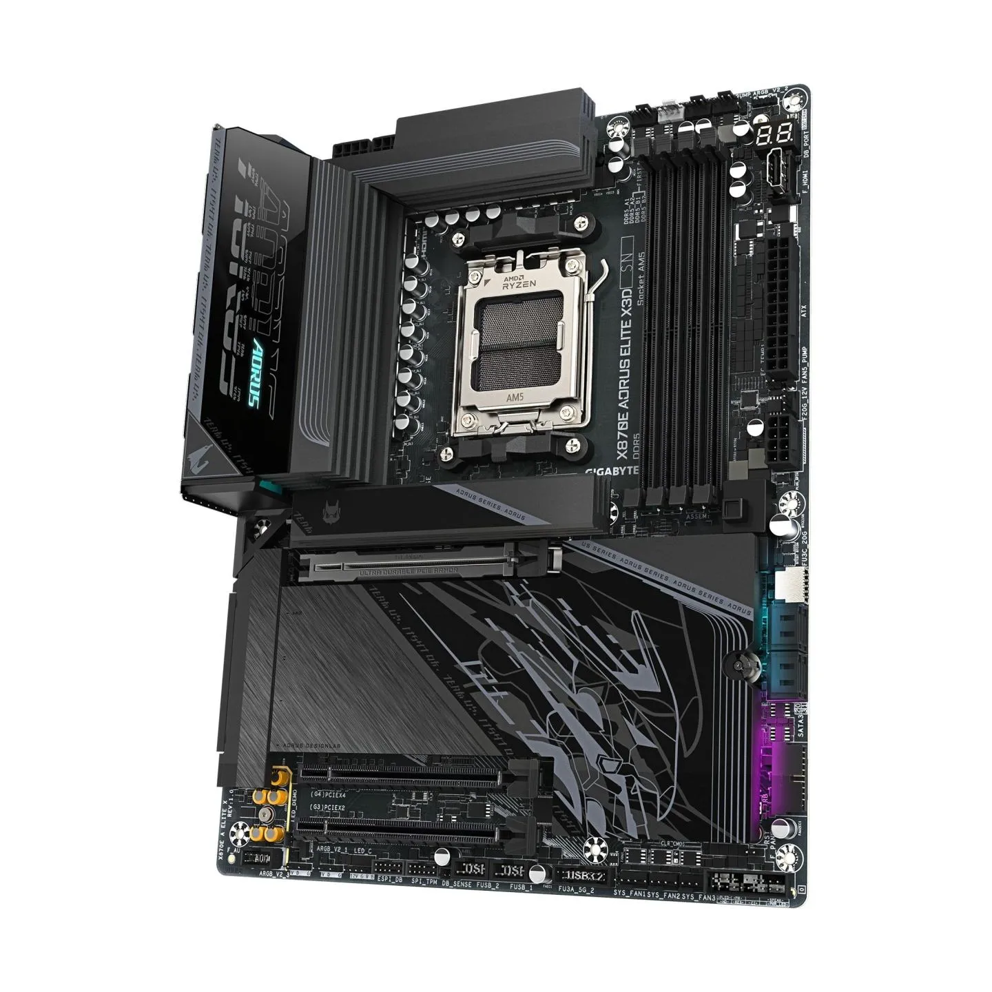 Gigabyte Mainboard|GIGABYTE|AMD X870E|Socket AM5|ATX|RAM DDR5-SDRAM|4xSlots|Wi-Fi Yes|Bluetooth Yes|4xNumber of M.2 (M) slots|X8