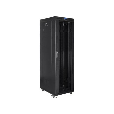 Lanberg | Rack cabinet 19" free-standing 42U/800x800 (flat pack) with glass door, LCD | FF01-8842-12BL | Black