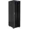 Lanberg | Rack cabinet 19" free-standing 42U/800x800 (flat pack) with glass door, LCD | FF01-8842-12BL | Black