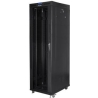 Lanberg | Rack cabinet 19" free-standing 42U/800x800 (flat pack) with glass door, LCD | FF01-8842-12BL | Black