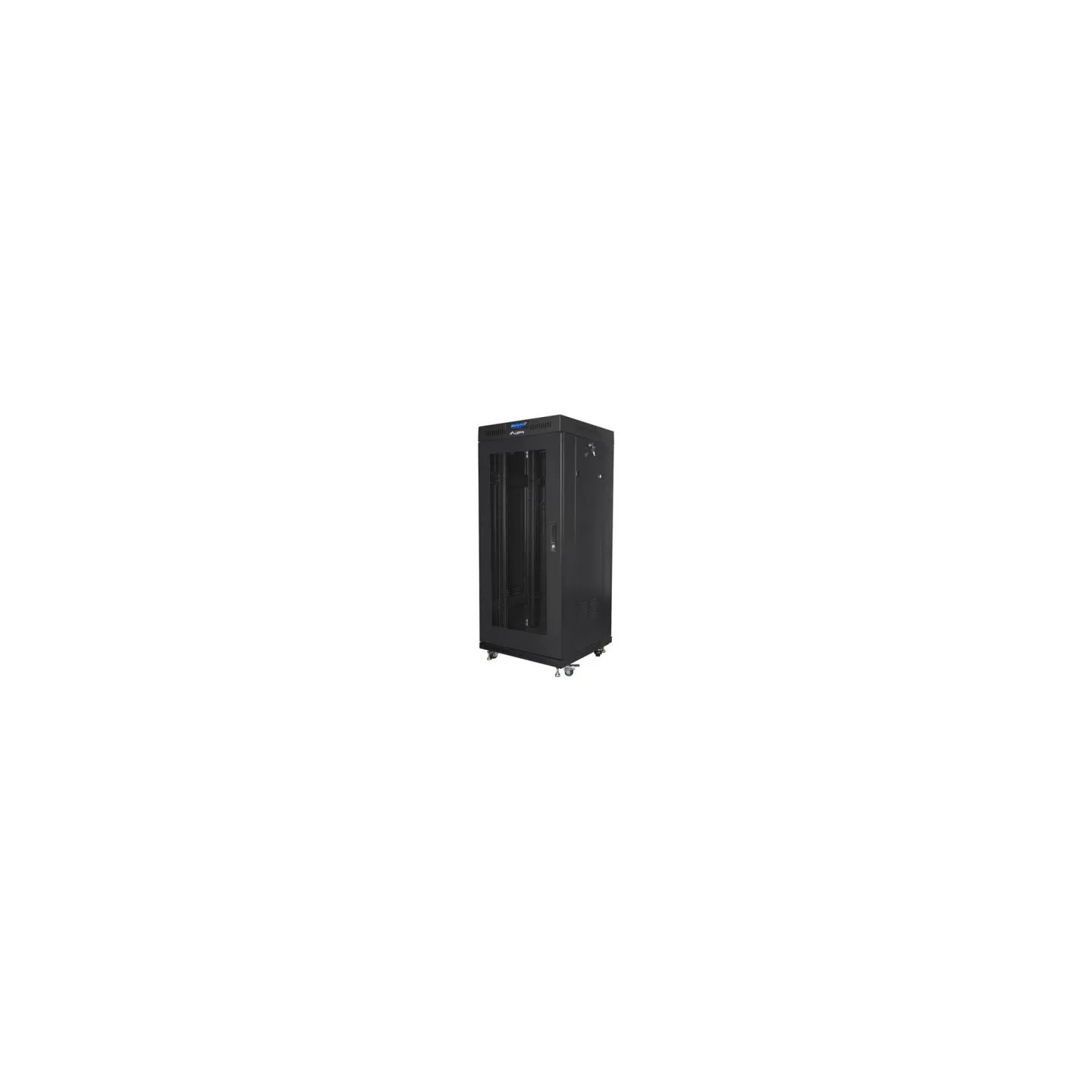 Lanberg | Rack cabinet 19" free-standing 27U/600x600 (flat pack) with mesh door, LCD | FF01-6627-23BL | Black