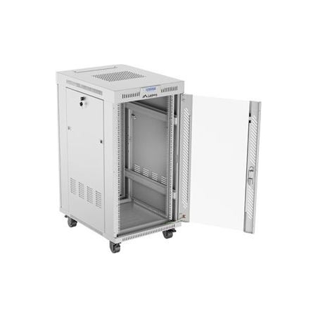 Lanberg rack cabinet 22U 600x800 glass