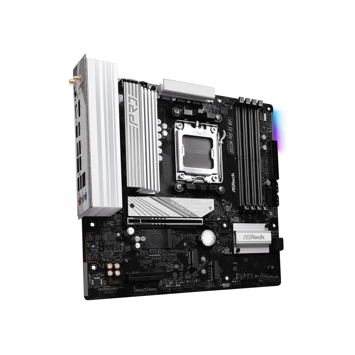 Asrock Mainboard|ASROCK|AMD B850|SAM5|Micro-ATX|Memory DDR5|Memory slots 4|1xPCI-Express 4.0 4x	|1xPCI-Express 5.0 16x|1xM.2|1xH