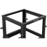 Lanberg Open rack 19 9U 600x600-1100 adj