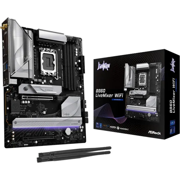 Asrock Mainboard|ASROCK|Intel B860 Express|LGA1851|ATX|Memory DDR5|Memory slots 4|1xPCI-Express 4.0 16x|1xPCI-Express 5.0 16x|1x