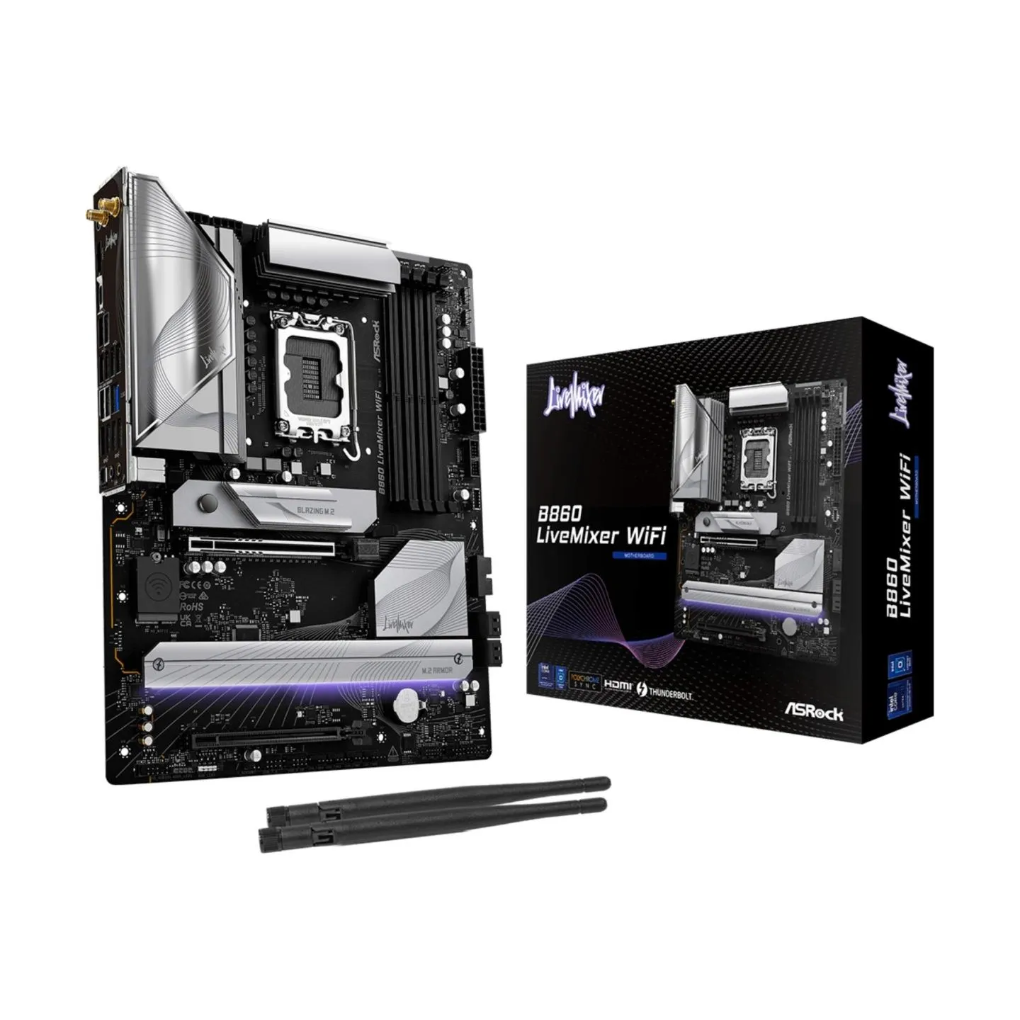 Asrock Motherboard B860 LIVEMIXER WIFI s18 51 4DDR5 ATX