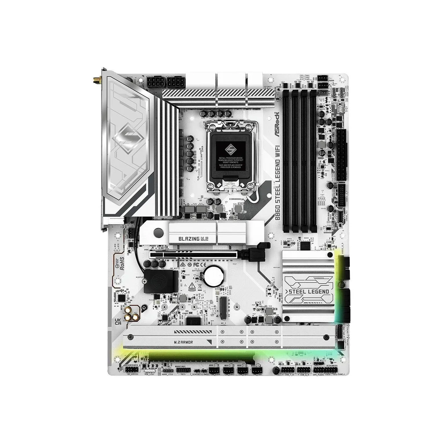 Asrock Mainboard|ASROCK|Intel B860 Express|LGA1851|ATX|Memory DDR5|Memory slots 4|1xPCI-Express 4.0 16x|1xPCI-Express 5.0 16x|1x