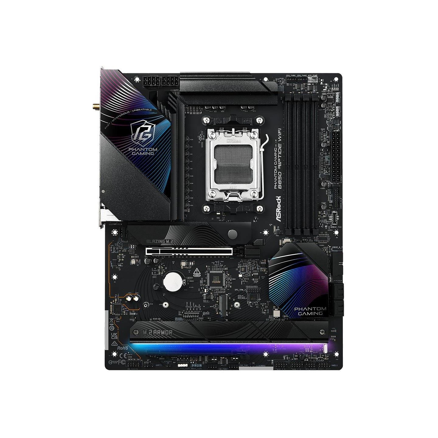 Asrock Motherboard B850 Phantom Gaming Rip tide WiFi AM5 4DDR5 ATX
