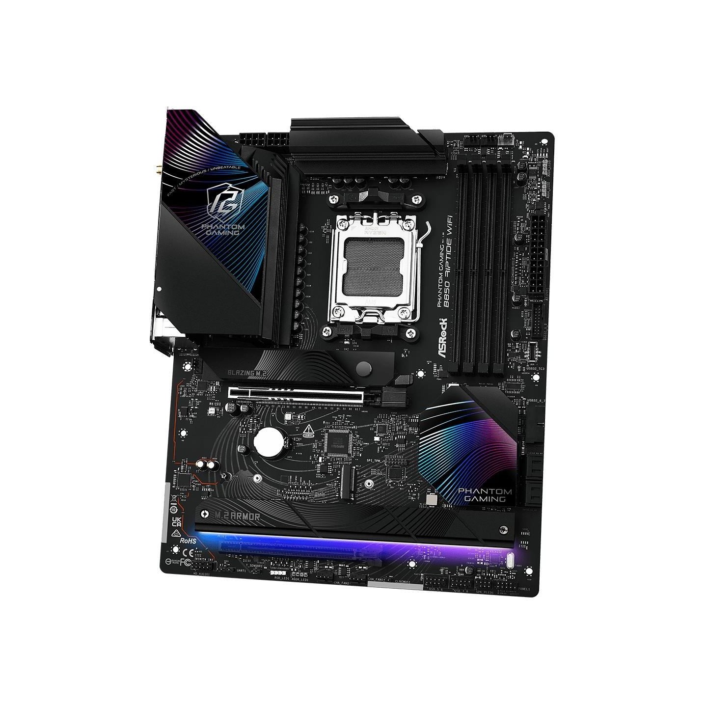 Asrock Motherboard B850 Phantom Gaming Rip tide WiFi AM5 4DDR5 ATX