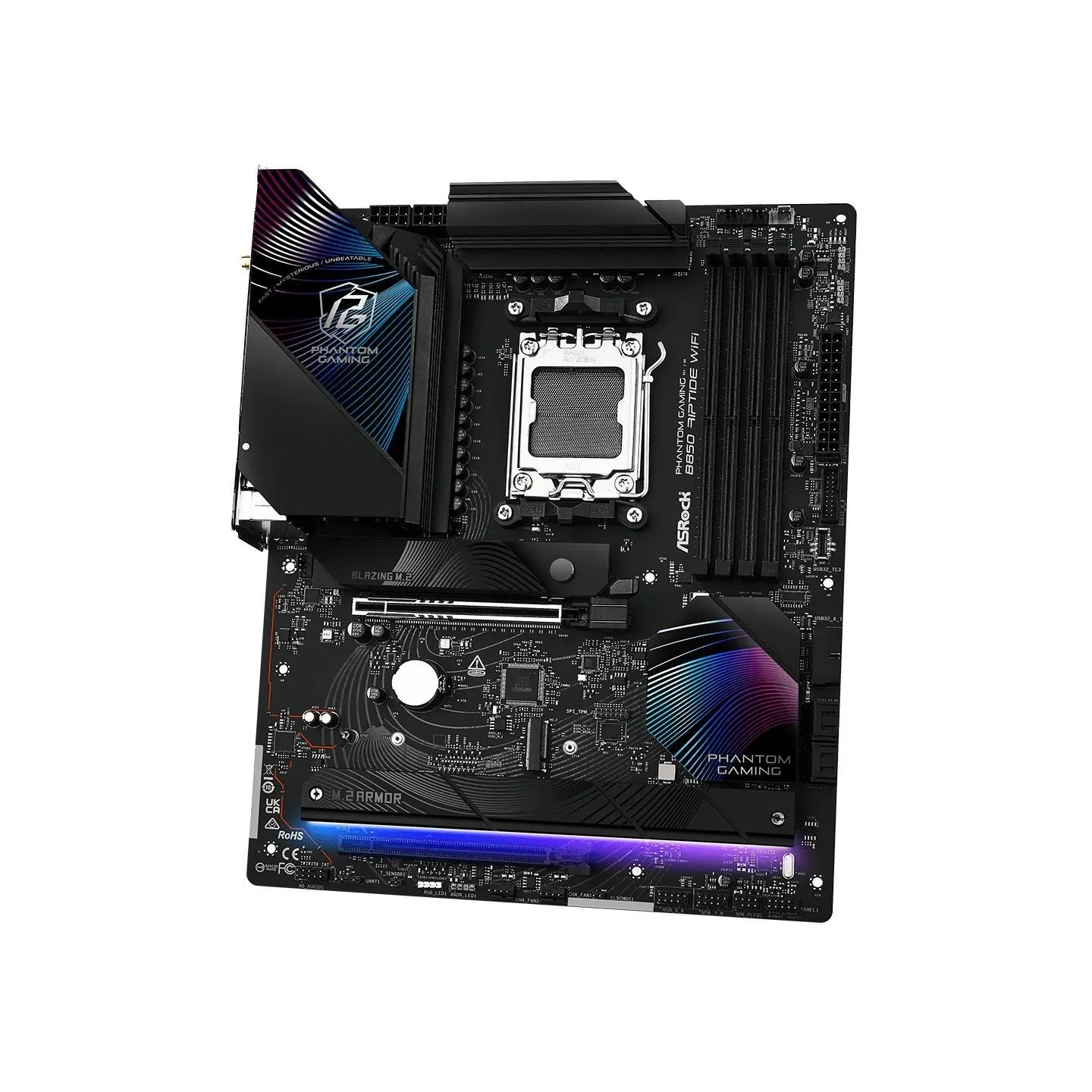 Asrock Motherboard B850 Phantom Gaming Rip tide WiFi AM5 4DDR5 ATX