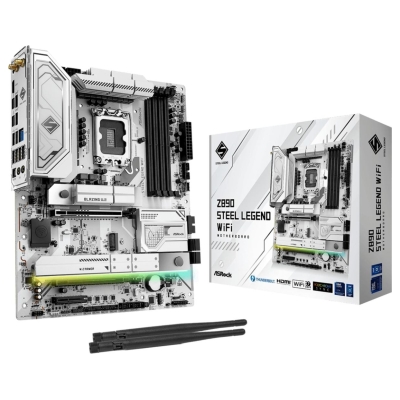 Asrock Mainboard|ASROCK|Intel Z890|LGA1851|ATX|Memory DDR5|Memory slots 4|Z890STEELLEGENDWIFI