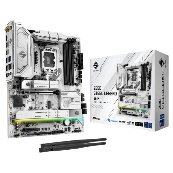 Asrock Mainboard|ASROCK|Intel Z890|LGA1851|ATX|Memory DDR5|Memory slots 4|Z890STEELLEGENDWIFI