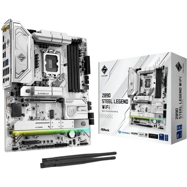 Asrock Mainboard|ASROCK|Intel Z890|LGA1851|ATX|Memory DDR5|Memory slots 4|Z890STEELLEGENDWIFI