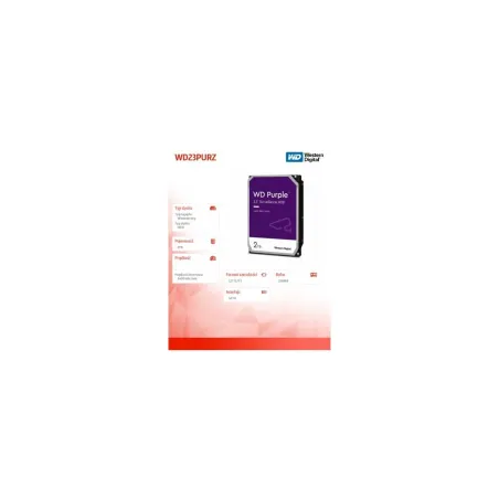 WD HDD WD Purple 2TB 3,5 256 MB 5400RPM WD23PURZ