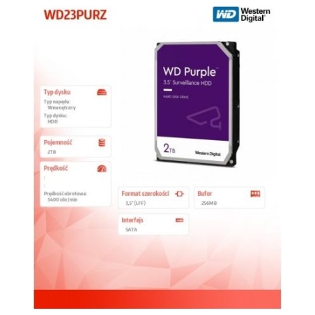 WD Purple 2TB SATA 6Gb/s CE