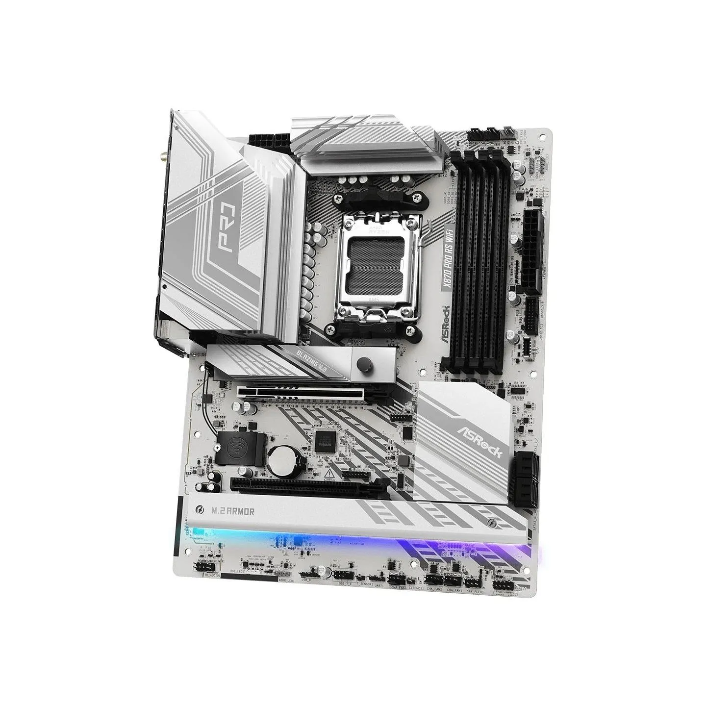 Asrock Mainboard|ASROCK|AMD X870|SAM5|ATX|Memory DDR5|Memory slots 4|1xPCI-Express 4.0 16x|1xPCI-Express 5.0 16x|4xM.2|1xHDMI|6x