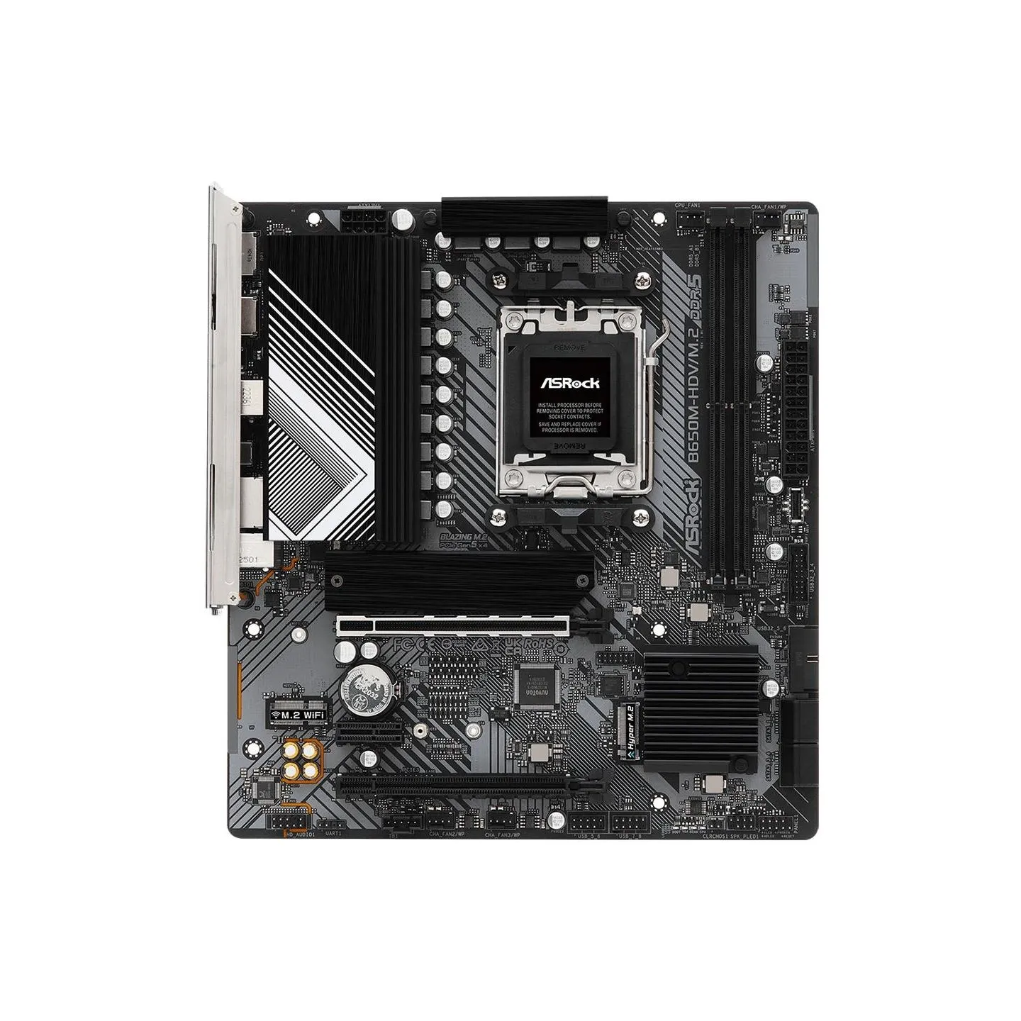 Asrock Mainboard|ASROCK|AMD B650|SAM5|Micro-ATX|Memory DDR5|Memory slots 2|1xPCI-Express 4.0 1x|2xPCI-Express 4.0 16x|1xM.2|1xHD