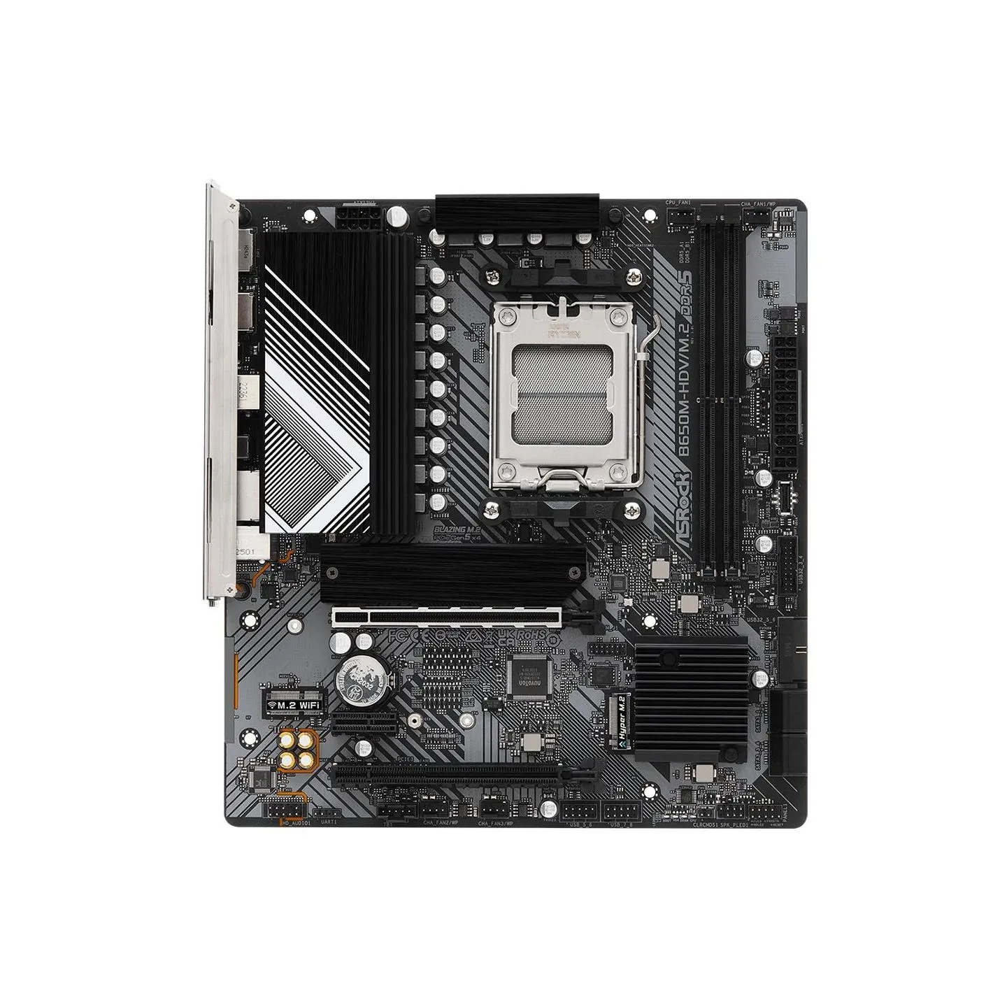 Asrock Mainboard|ASROCK|AMD B650|SAM5|Micro-ATX|Memory DDR5|Memory slots 2|1xPCI-Express 4.0 1x|2xPCI-Express 4.0 16x|1xM.2|1xHD
