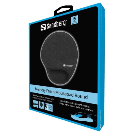 Sandberg 520-37 Memory Foam Mousepad Round