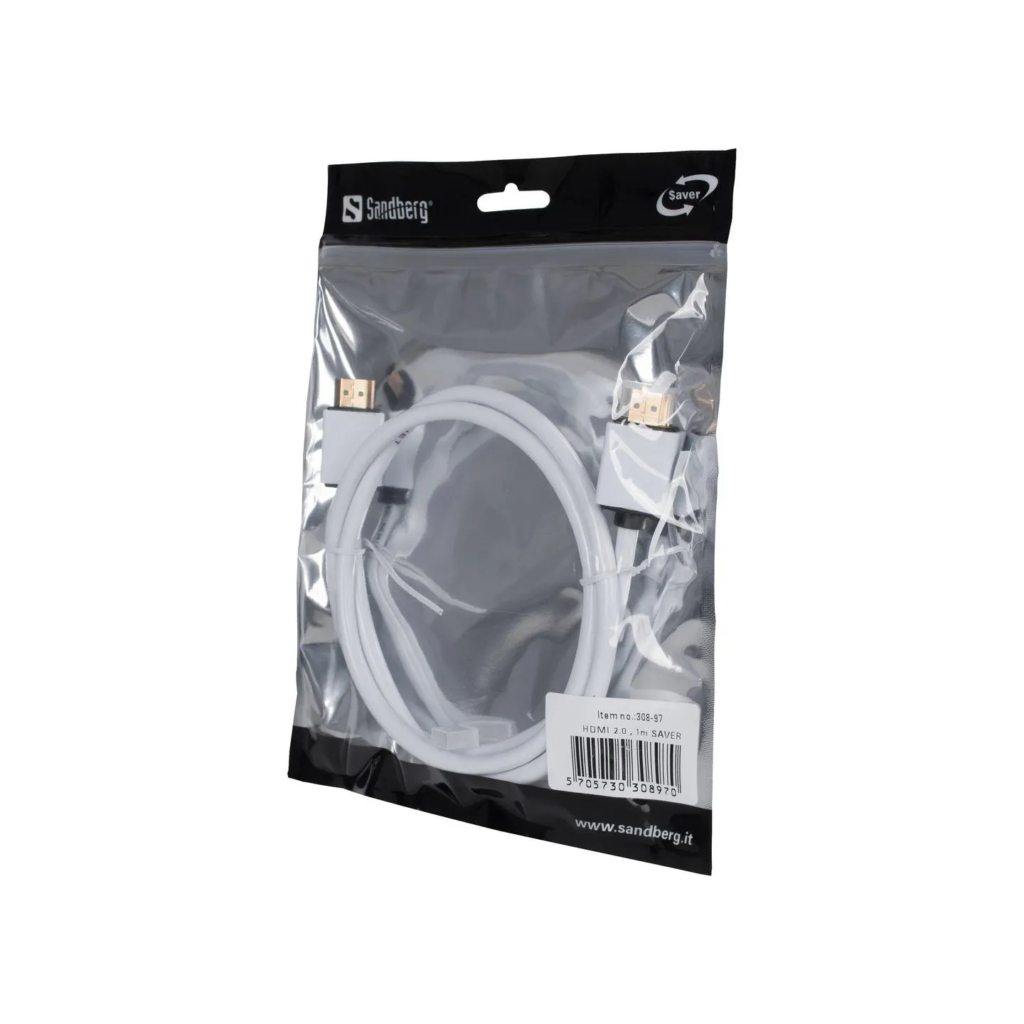 Sandberg 308-97 HDMI 2.0, 1m SAVER