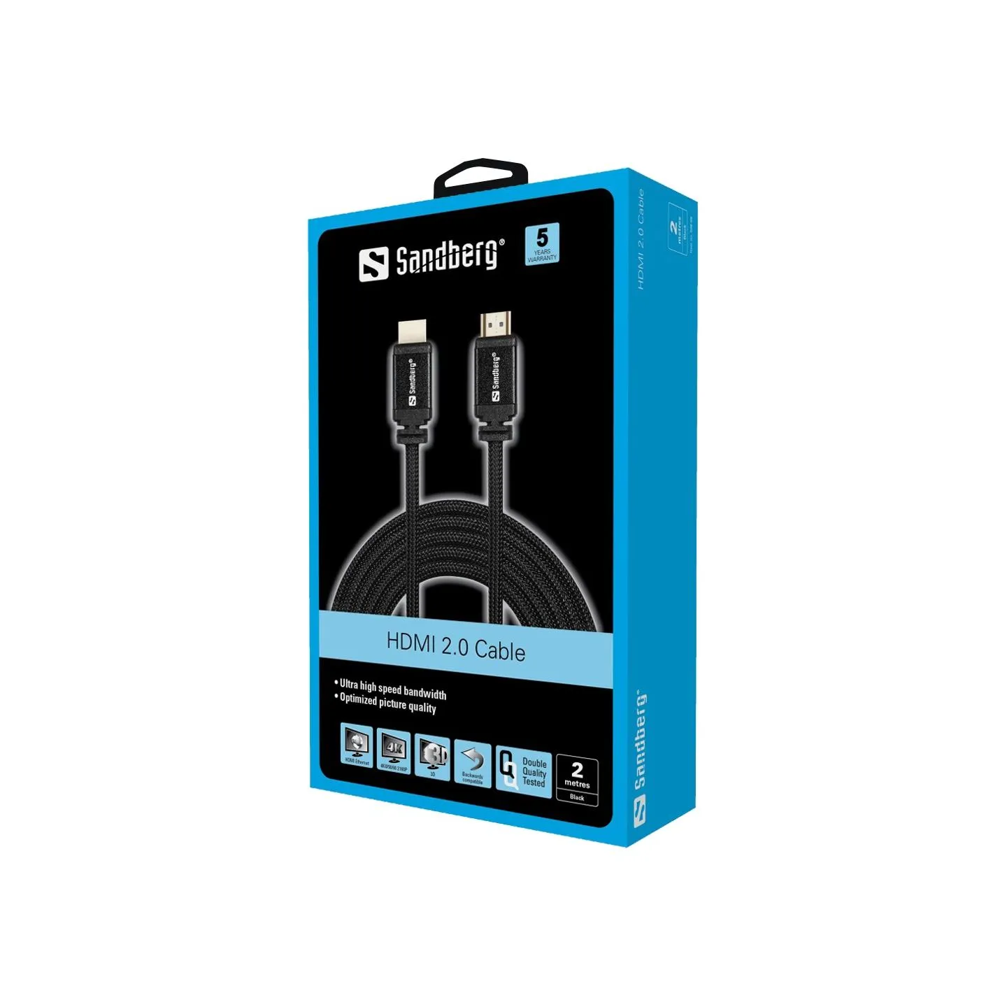 Sandberg 508-98 HDMI 2.0 19M-19M cable, 2M