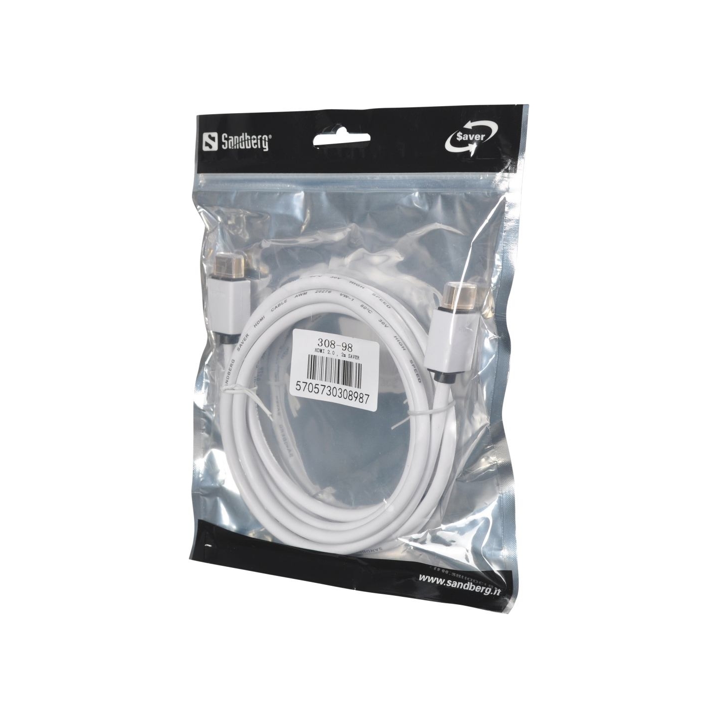 Sandberg 308-98 HDMI 2.0, 2m SAVER