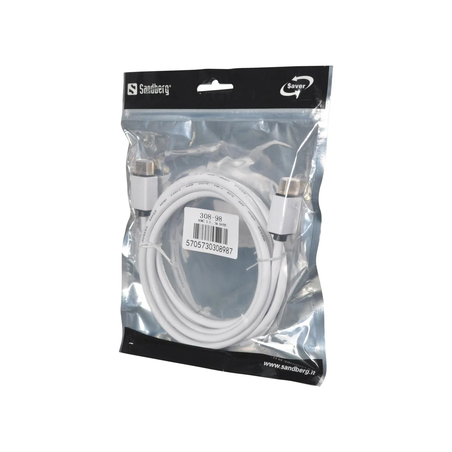 Sandberg 308-98 HDMI 2.0, 2m SAVER