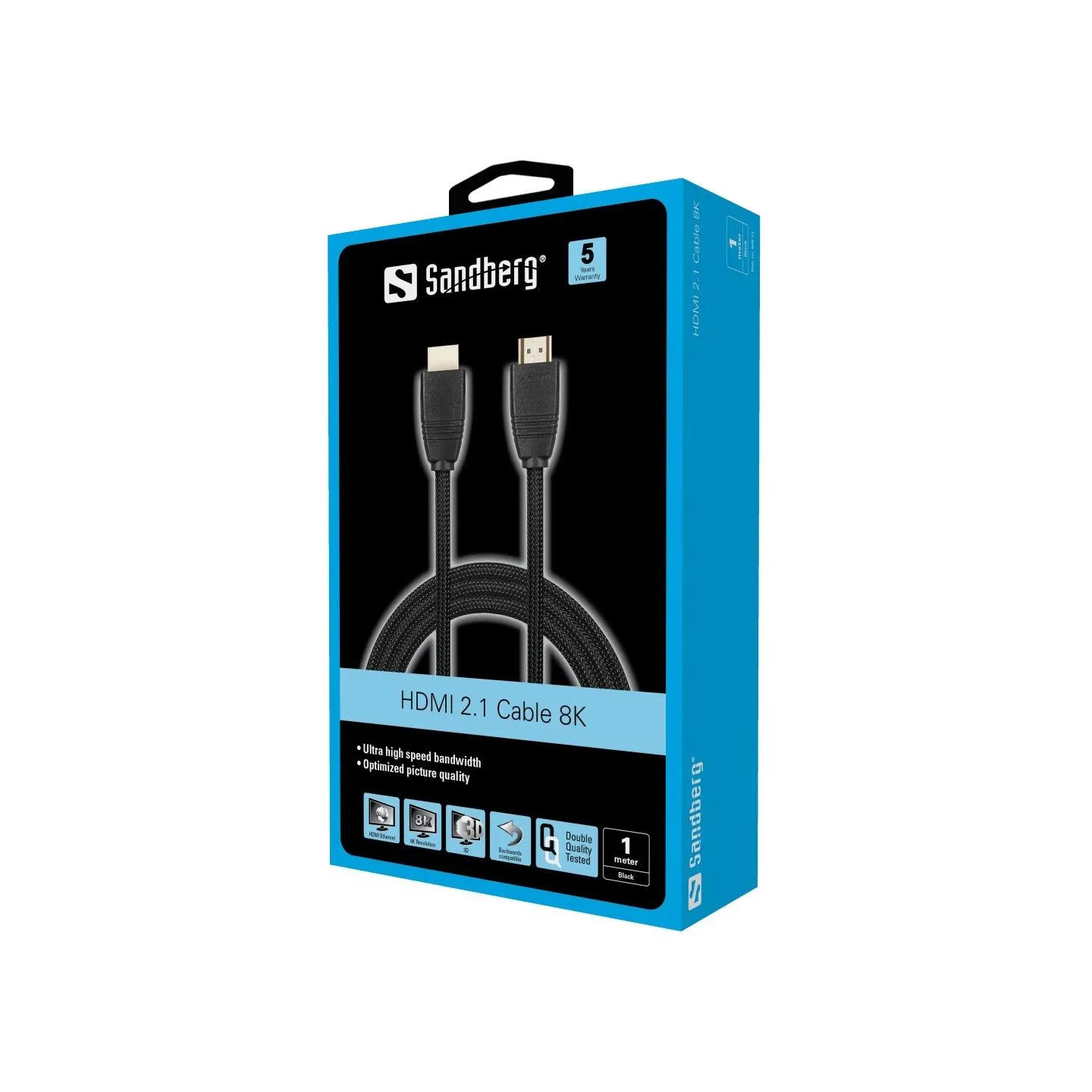 Sandberg 509-13 HDMI 2.1 Cable 8K, 1m