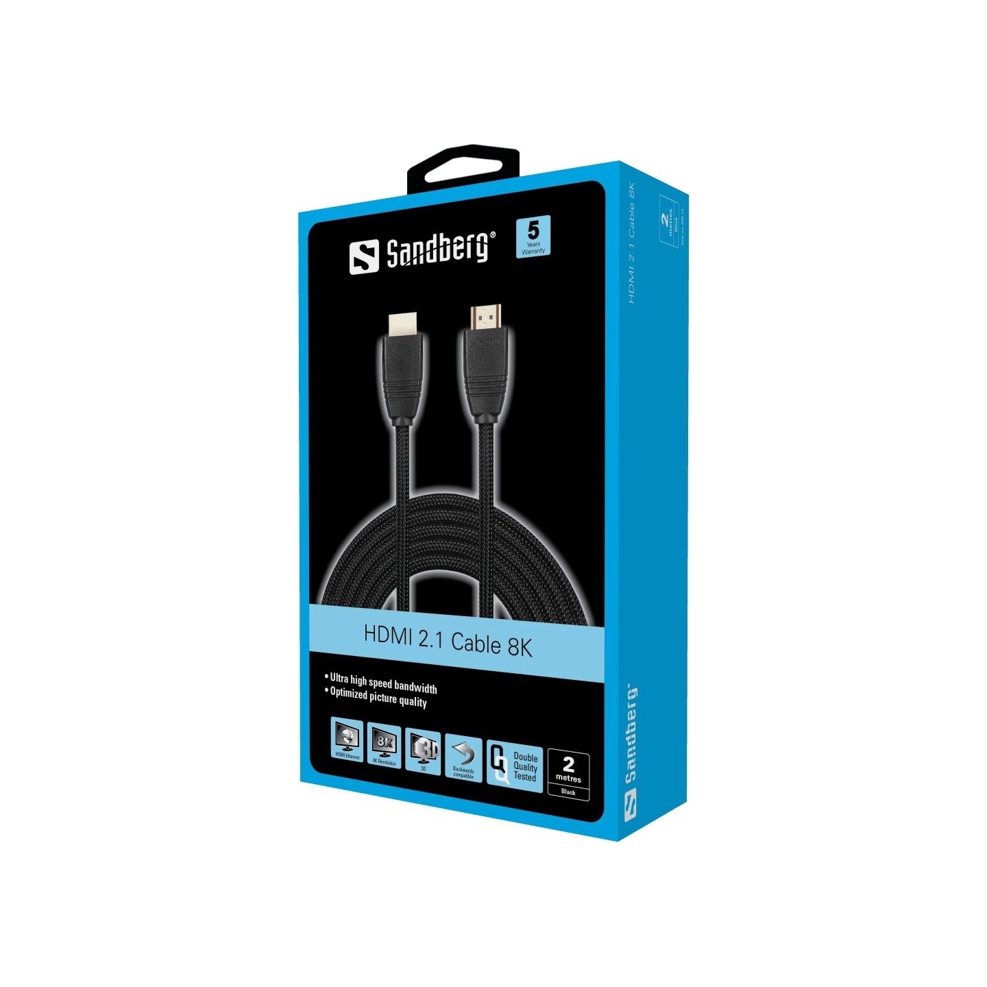 Sandberg 509-14 HDMI 2.1 8K Cable, 2M