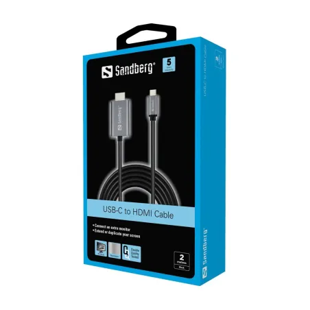 Sandberg 136-21 USB-C to HDMI Cable 2M