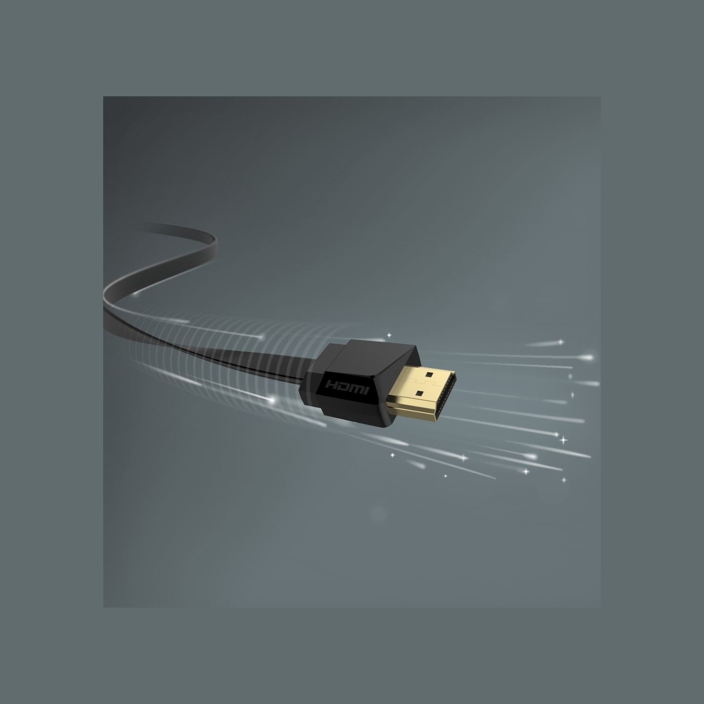 Hama 00205013 Flexi-Slim High-Speed HDMI Cable 4K Plug - Plug, Ethernet 1.5m
