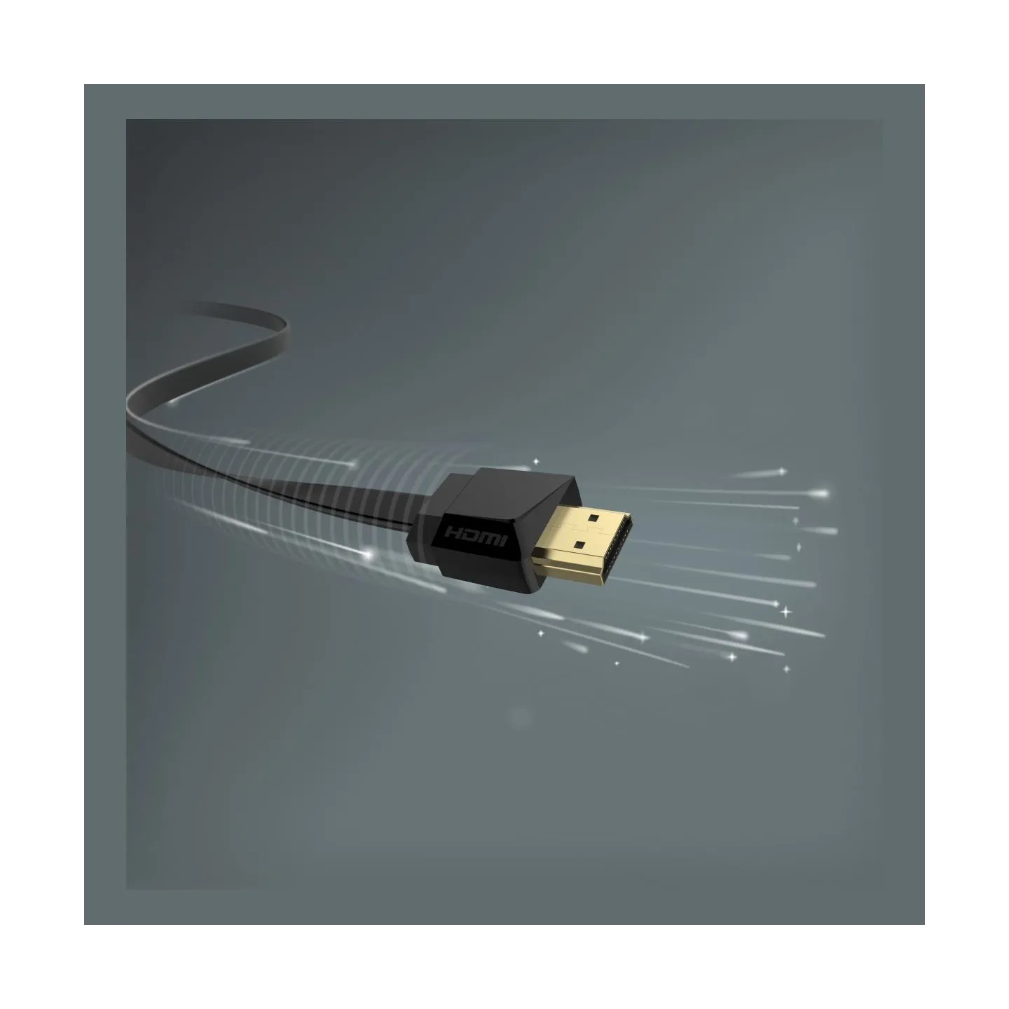 Hama 00205013 Flexi-Slim High-Speed HDMI Cable 4K Plug - Plug, Ethernet 1.5m