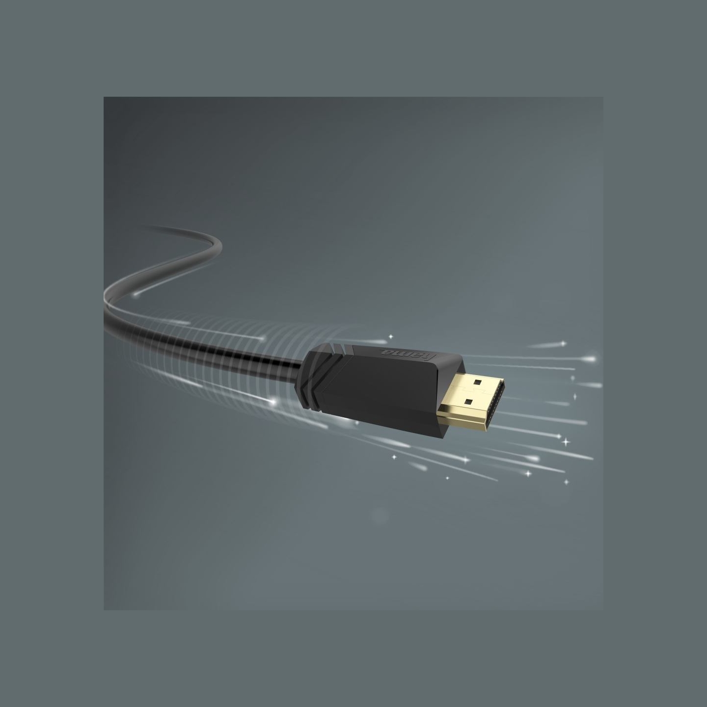 Hama 00205008 High-speed HDMI Cable, Plug - Plug 4K Ethernet, Gold-plated 7.5m