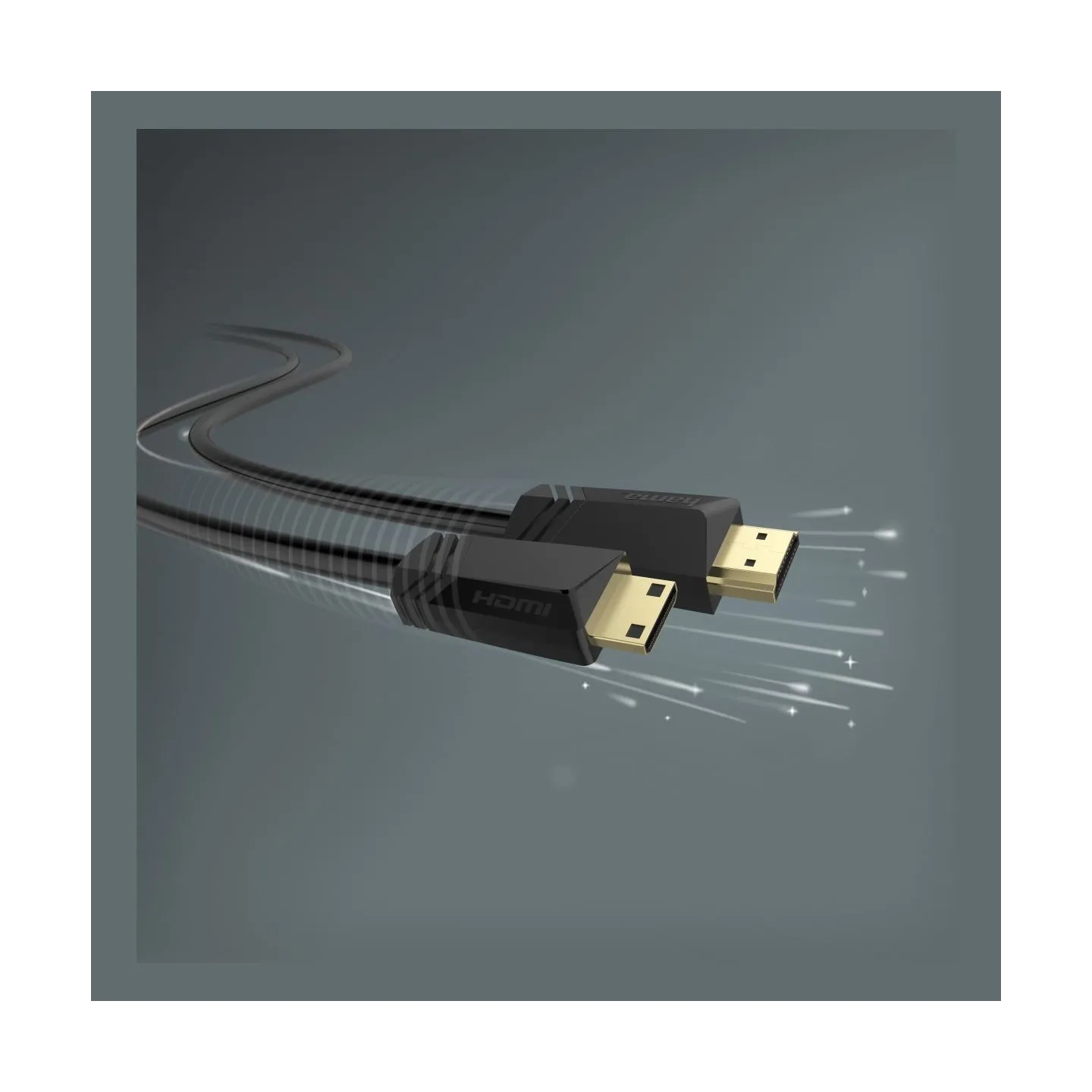 Hama 00205015 High Speed HDMI Cable, Plug Type-A - Plug Type-C (Mini), Ethernet 1.5m