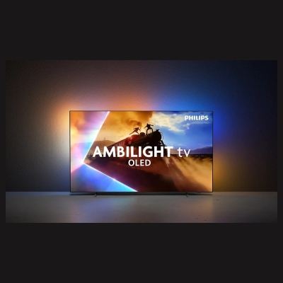 Philips OLED 4K Ambilight TV | 55OLED770/12 | 55 | Smart TV | TITAN OS | UHD | Grey