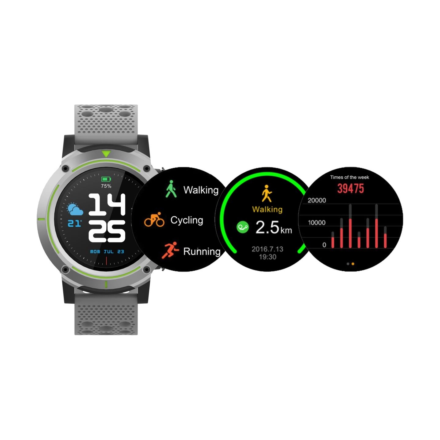 Denver SW-510 grey+grey strap