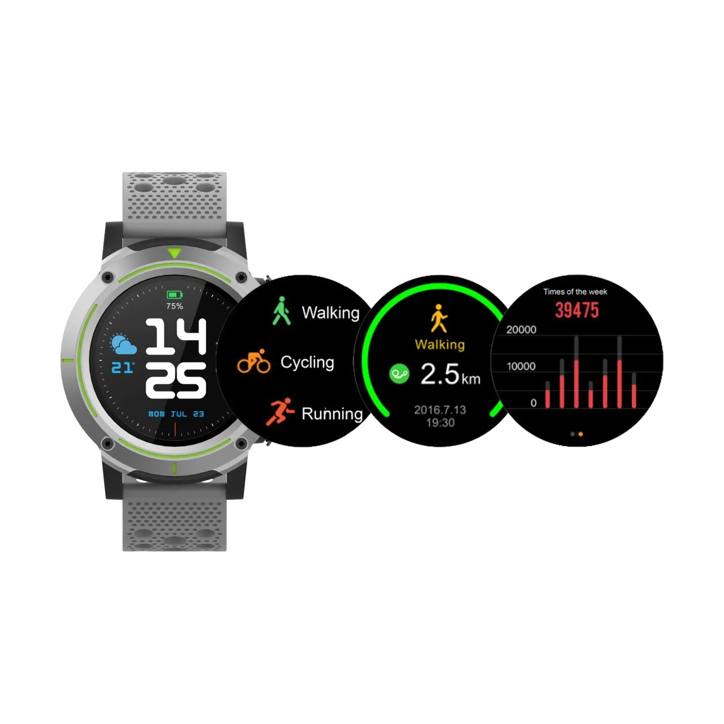 Denver SW-510 grey+grey strap