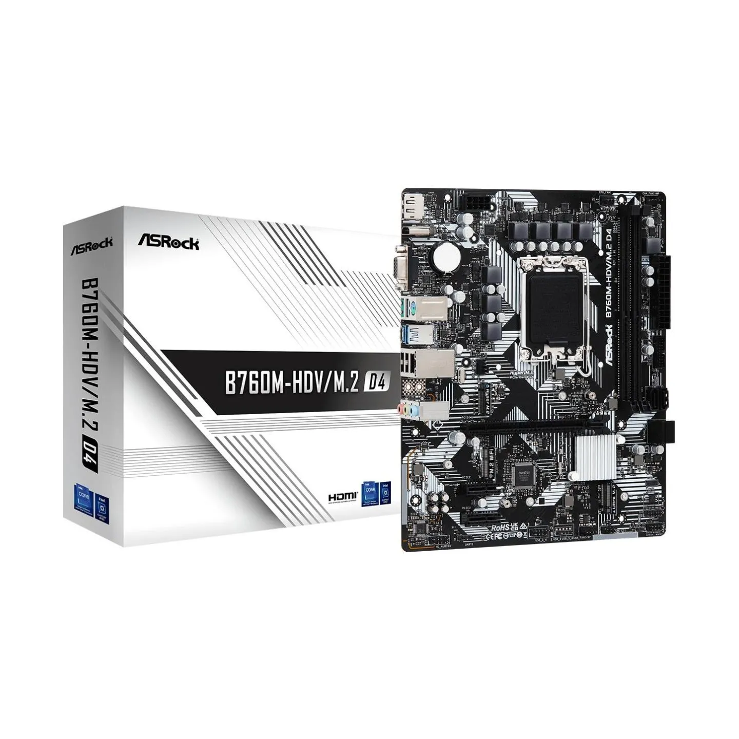 Asrock Motherboard B760M-HDV/M.2 D4 s1700 2DDR4 DP/HDMI mATX
