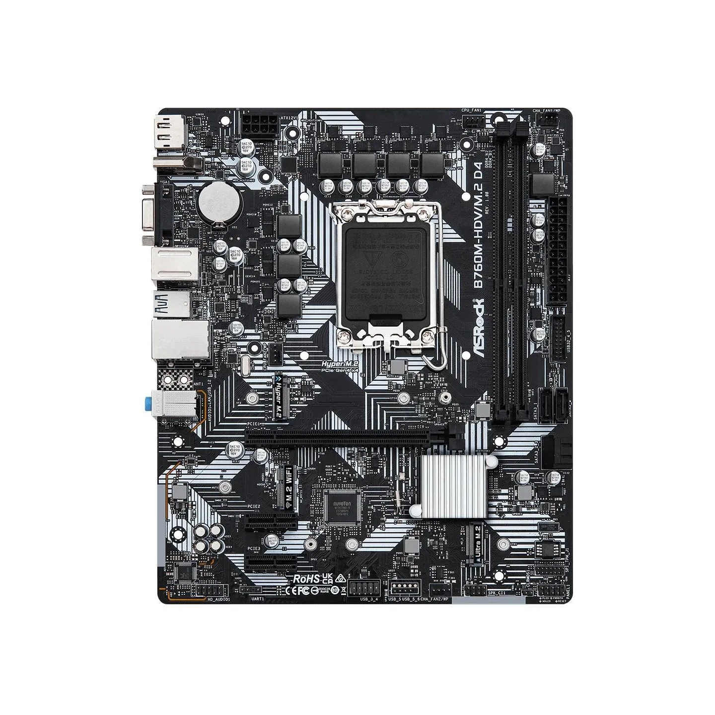 Asrock Motherboard B760M-HDV/M.2 D4 s1700 2DDR4 DP/HDMI mATX