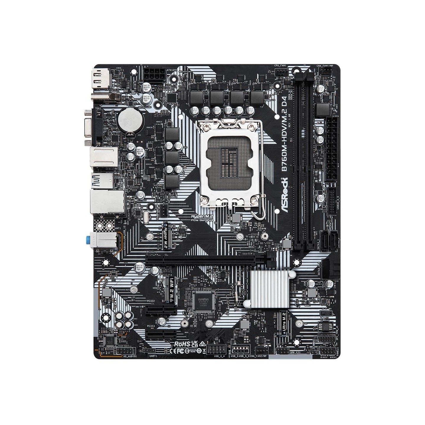 Asrock Motherboard B760M-HDV/M.2 D4 s1700 2DDR4 DP/HDMI mATX