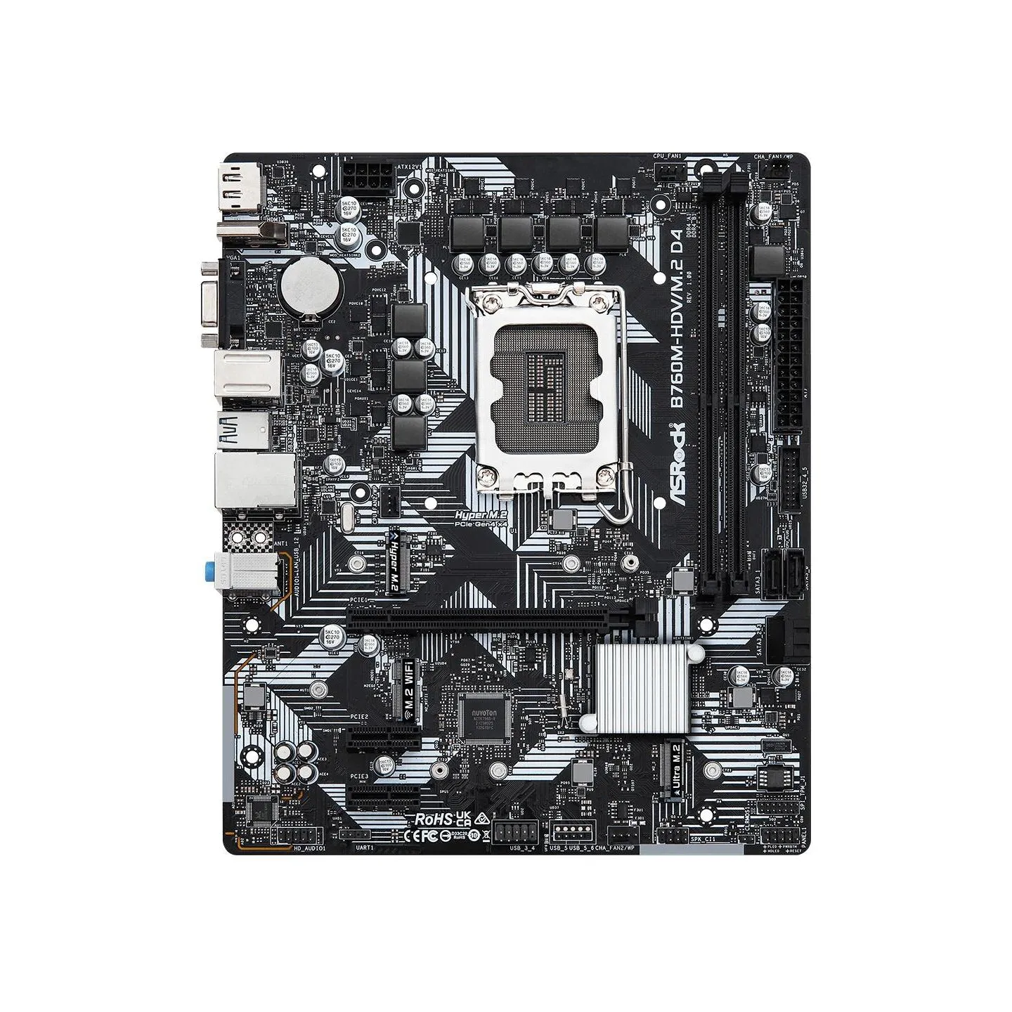 Asrock Motherboard B760M-HDV/M.2 D4 s1700 2DDR4 DP/HDMI mATX