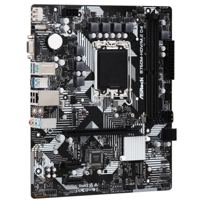 Asrock Mainboard|ASROCK|Intel B760 Express|LGA1700|Micro-ATX|Memory DDR4|Memory slots 2|2xPCI-Express 3.0 1x|1xPCI-Express 4.0 1