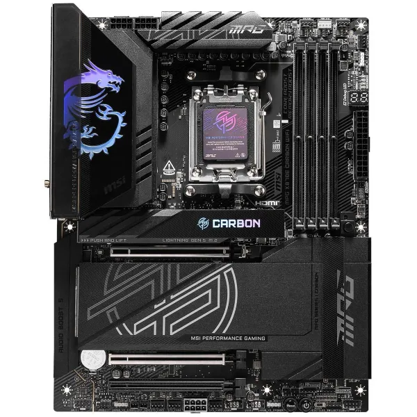 MSI Processor family AMD | Processor socket AM5 | DDR5 UDIMM | Supported hard disk drive interfaces SATA, M.2 | Number of SATA c