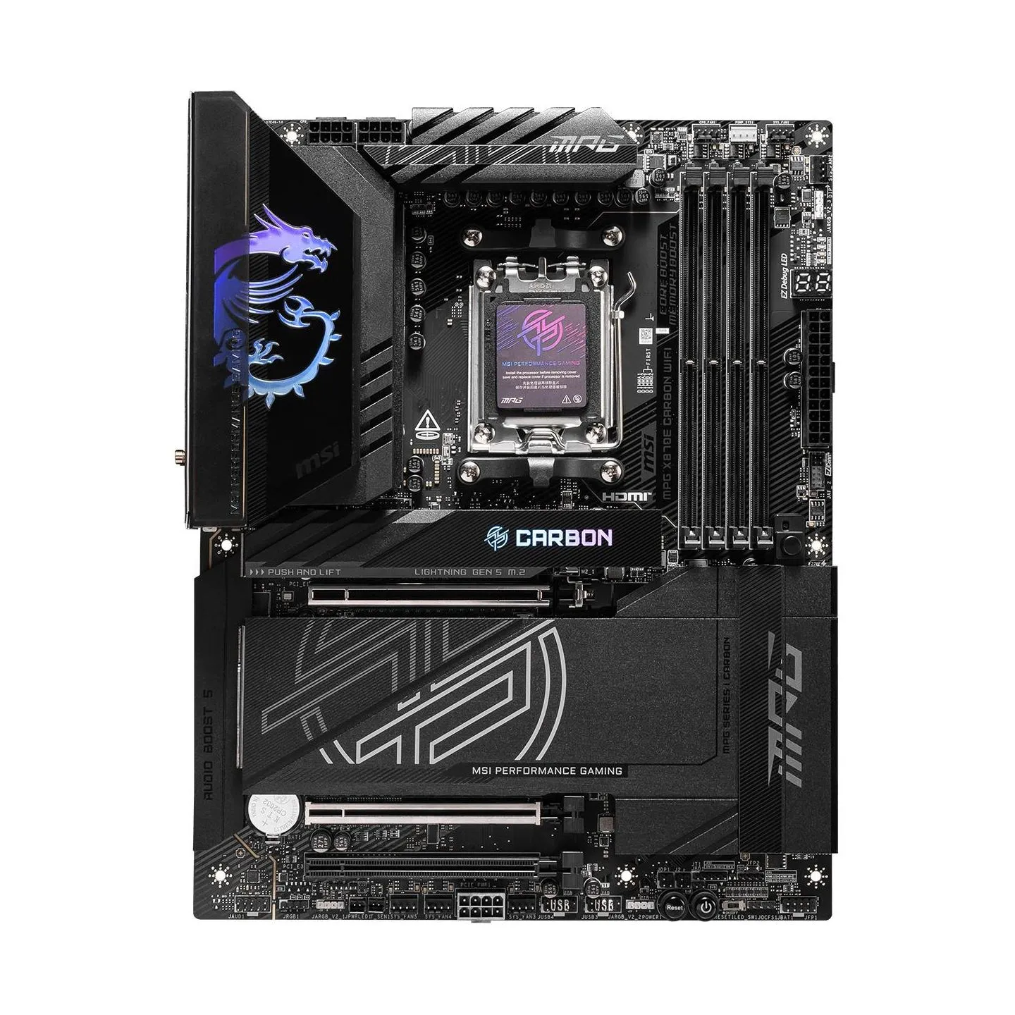 MSI Processor family AMD | Processor socket AM5 | DDR5 UDIMM | Supported hard disk drive interfaces SATA, M.2 | Number of SATA c