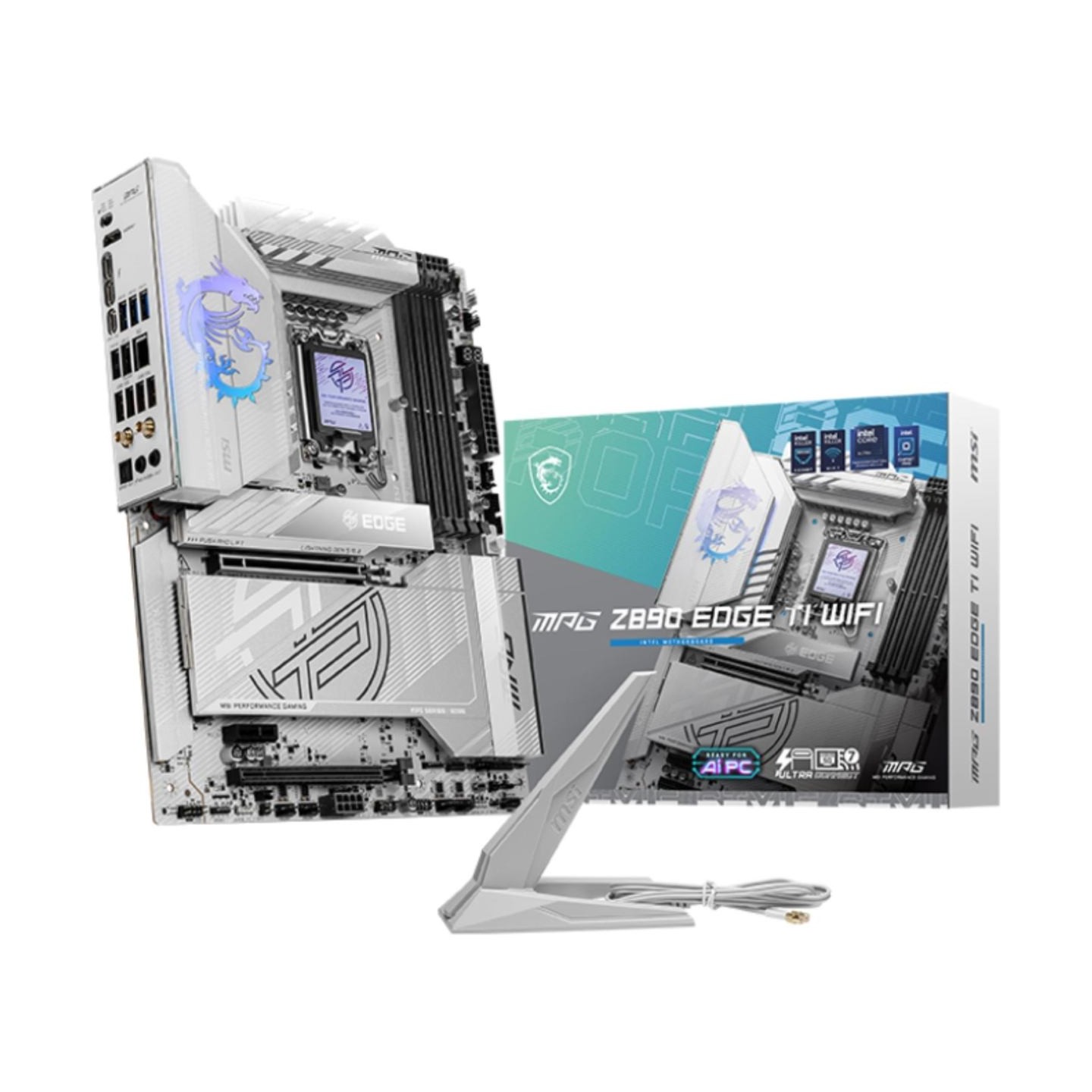 MSI MPG Z890 EDGE TI WIFI | Processor family Intel | Processor socket LGA1851 | Supported hard disk drive interfaces SATA, M.2 |