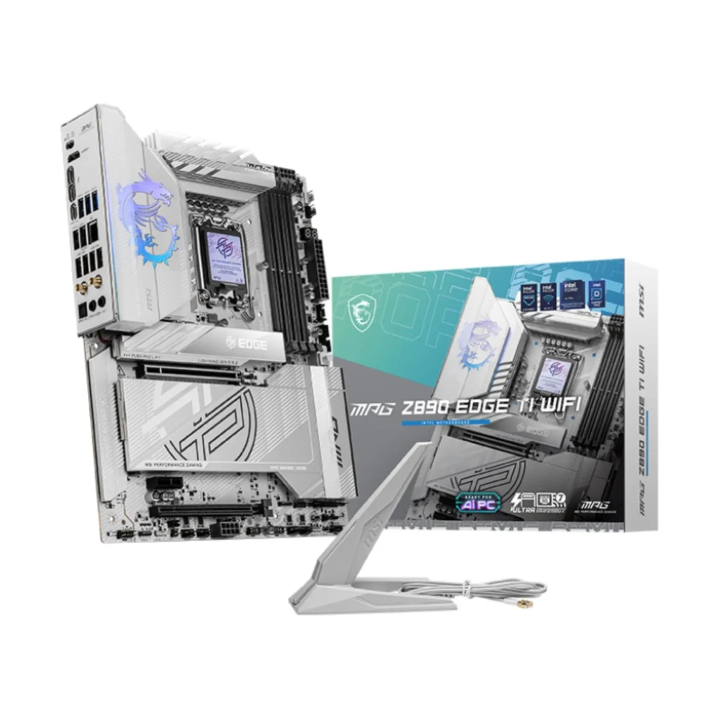MSI MPG Z890 EDGE TI WIFI | Processor family Intel | Processor socket LGA1851 | Supported hard disk drive interfaces SATA, M.2 |