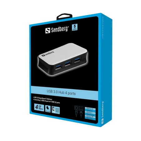 Sandberg 133-72 USB 3.0 Hub 4 Ports