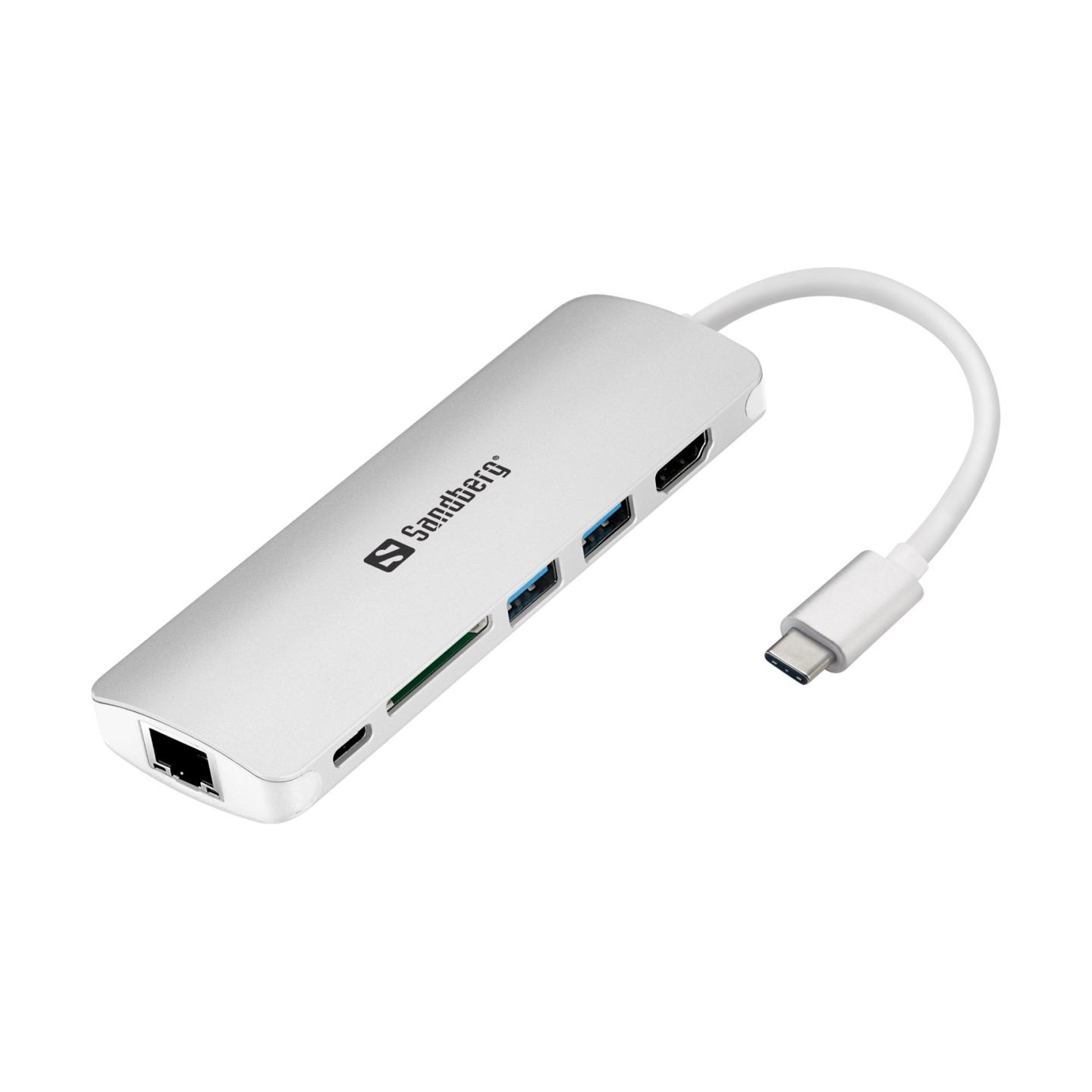 Sandberg USB-C Dock HDMI+LAN+SD+USB 61W