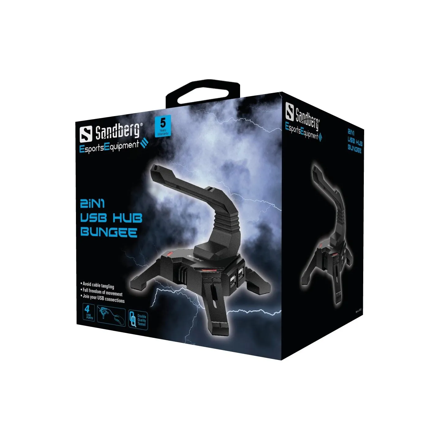 Sandberg 133-92 2in1 USB Hub Bungee