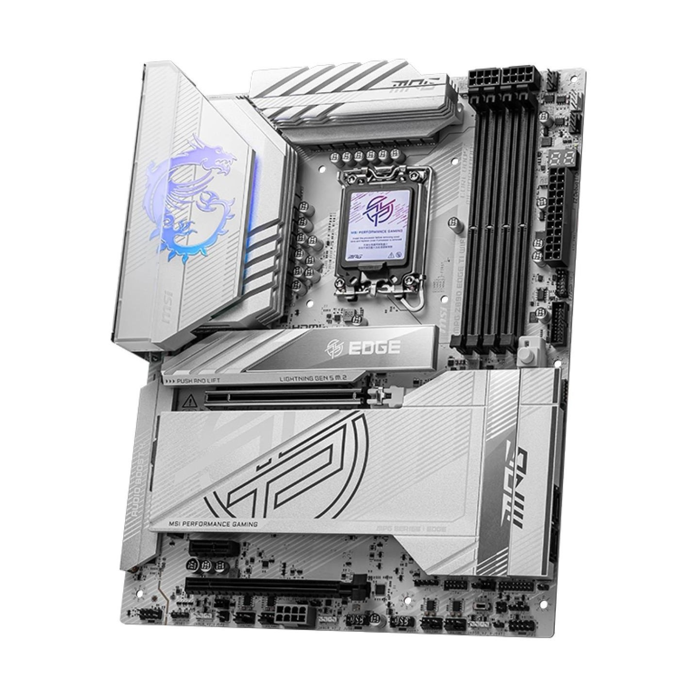 MSI MPG Z890 EDGE TI WIFI | Processor family Intel | Processor socket LGA1851 | Supported hard disk drive interfaces SATA, M.2 |